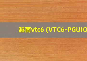 越南vtc6 (VTC6-PGUIO)